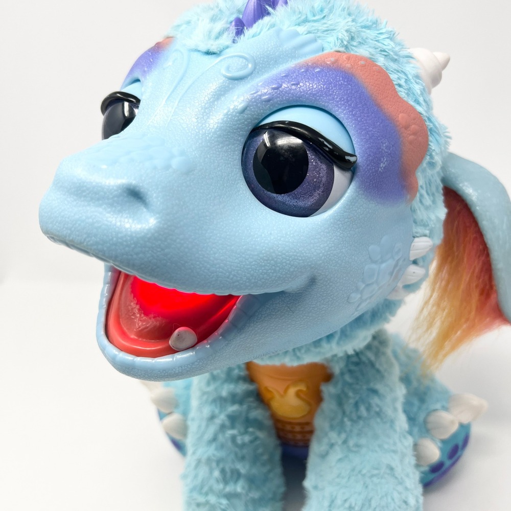 Hasbro FurReal Friends Torch My Blazin Dragon Interactive Plush Blue Tested - Picture 9 of 16